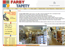 Tablet Screenshot of farby-tapety.sk